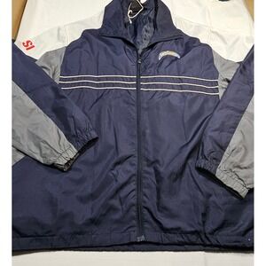 Reebok NFL Los Angeles Chargers Full Zip Windbreaker Jacket Mens XL SI Edition